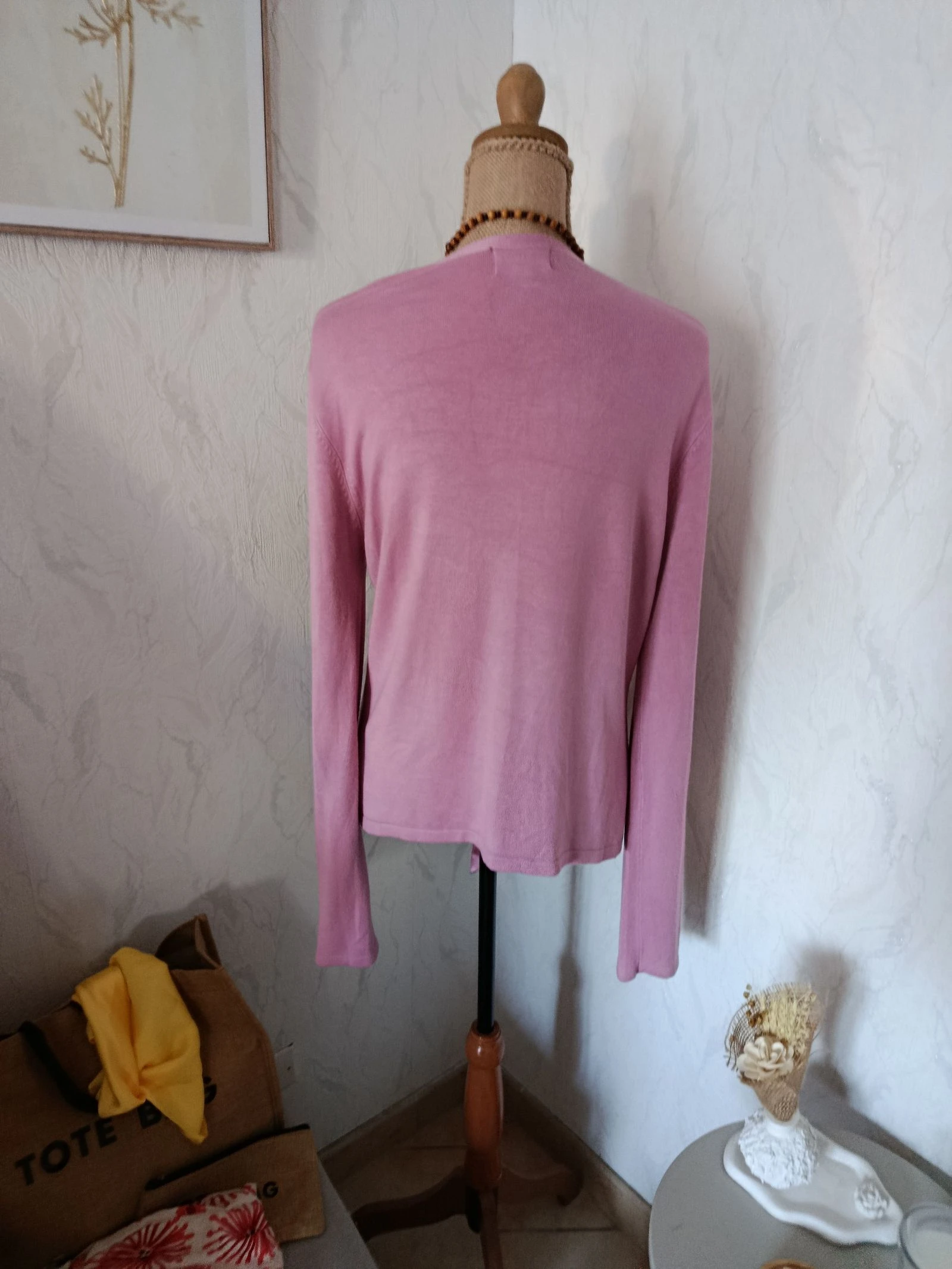 Cardigan avec lien de serrage pour fermer  – photo 4